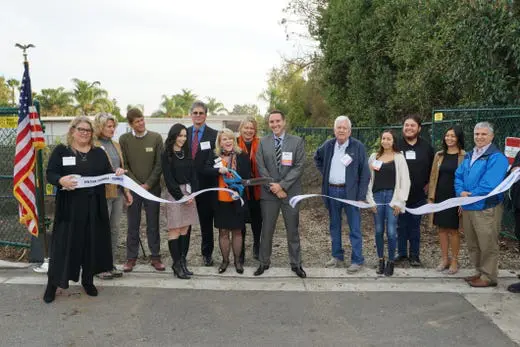 Ventura College Cutting Ribbon