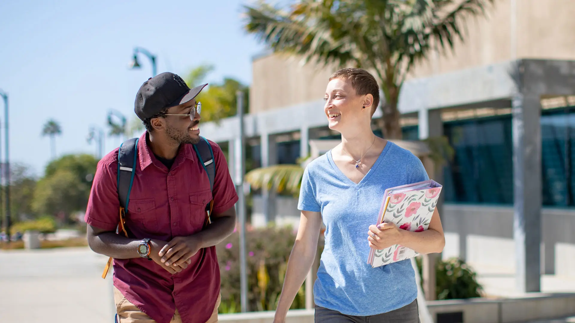 Ventura College Students walking to Class