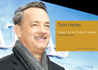 Tom Hanks "I Owe it All to Community College"