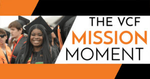 Graduates celebrating at Ventura College Foundation June Mission Moment event.