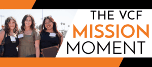 Group of students at Ventura College Foundation event for Mission Moment.